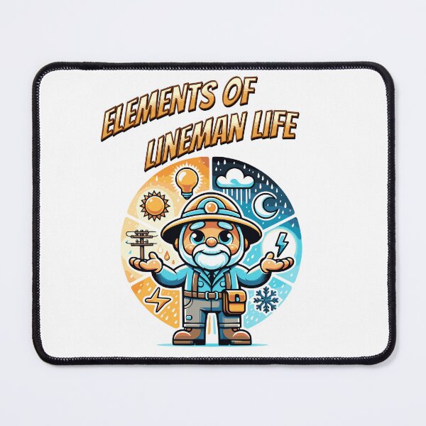 Item preview, Retired lineman rain shine sleet or snow - Elements of lineman life designed and sold by JansenGS.