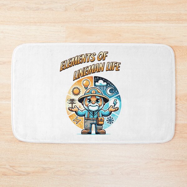 Item preview, Retired lineman rain shine sleet or snow - Elements of lineman life designed and sold by JansenGS.