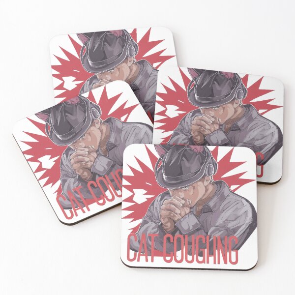 Item preview, CAT COUGHING T-SHIRT/HOODY/PHONES CASES designed and sold by justforyou2024.