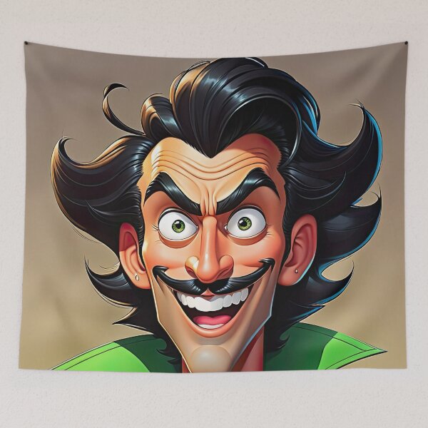 Item preview, Crazy Man in the Green Coat designed and sold by cyberartstudiox.