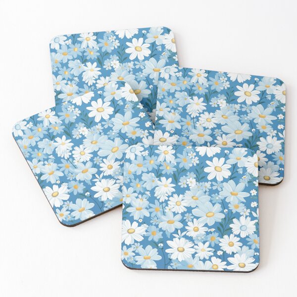 Item preview, Blue White Flower Pattern Aesthetic Marguerite Blasingame Jan Berenstain designed and sold by SMARTKIT  DESIGNAGENCY.