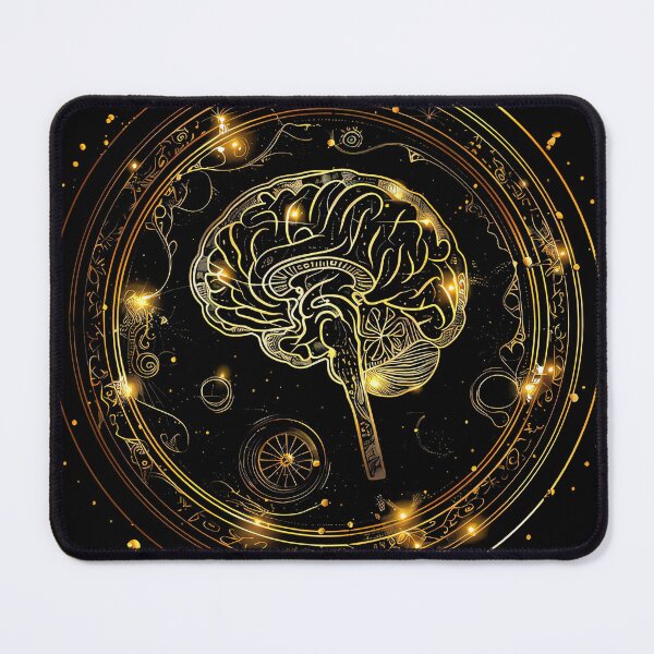 Item preview, The Golden Brain, Brainiac, Genius Mind, Think Tank, Think Gold, Brilliance in Bloom designed and sold by gkgraphics1.