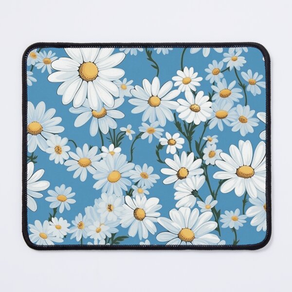 Item preview, Blue White Flower Pattern Aesthetic Marguerite Blasingame Jan Berenstain designed and sold by SMARTKIT DESIGNAGENCY.