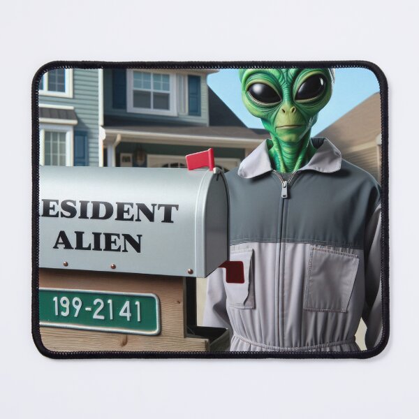 Item preview, Resident Alien with a mailbox designed and sold by Expressions-Sel.