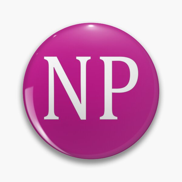 Item preview, NP Initials Monogram Elegant White Letters designed and sold by Jeallan Designs.
