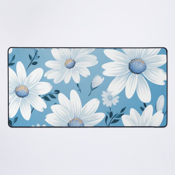 Item preview, Blue White Flower Pattern Aesthetic Marguerite Blasingame Jan Berenstain designed and sold by SMARTKIT DESIGNAGENCY.
