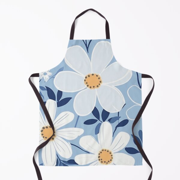 Item preview, Blue White Flower Pattern Aesthetic Marguerite Blasingame Jan Berenstain designed and sold by SMARTKIT DESIGNAGENCY.