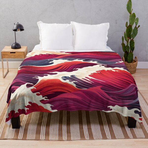 Item preview, Cresting Wave Imbued With Varying Shades Of Red designed and sold by Uday24.