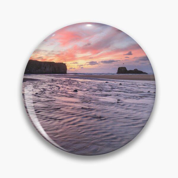 Artikelvorschau, Fluss am Perranporth Beach bei Sonnenuntergang entworfen und verkauft von bitm2007.