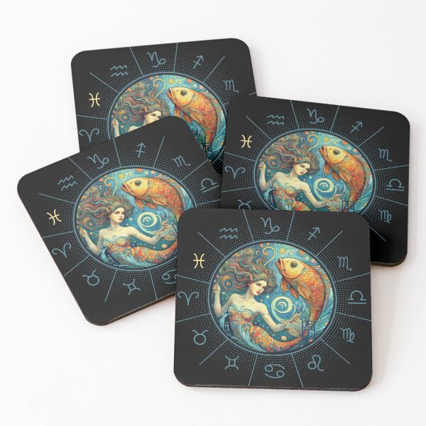 Artikelvorschau, STERNZEICHEN Fische - Astrologische FISCHE - FISCHE - STERNZEICHENzeichen - Van-Gogh-Stil - 12 entworfen und verkauft von ArtProjectShop.
