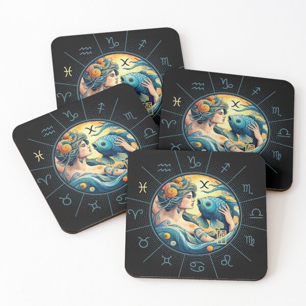 Artikelvorschau, STERNZEICHEN Fische - Astrologische FISCHE - FISCHE - STERNZEICHENzeichen - Van-Gogh-Stil - 9 entworfen und verkauft von ArtProjectShop.