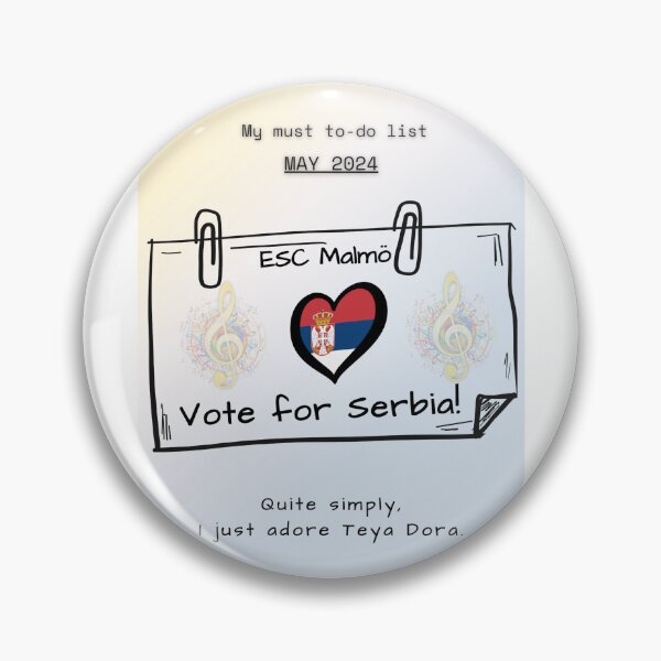 Item preview, EUROVISION SONG CONTEST, SERBIA, TEYA DORA, Berklee College of Music designed and sold by CreativeBizarre.