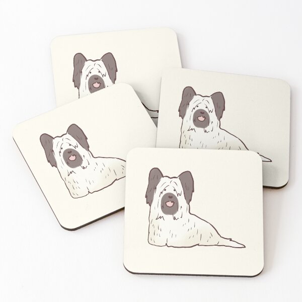 Artikelvorschau, Skye-Terrier-Hundeillustration entworfen und verkauft von Mayarart.