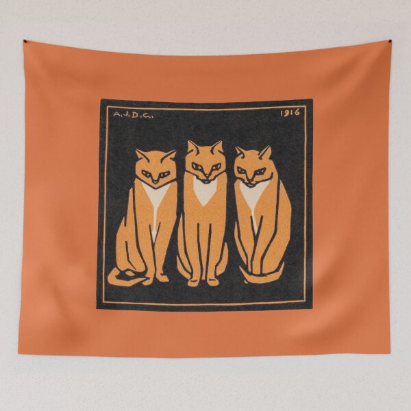 Item preview, Tres gatos - de Graag 1916 designed and sold by Andykinoz.