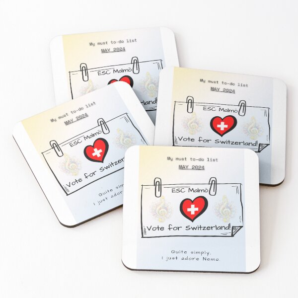Item preview, EUROVISION SONG CONTEST 2024, VOTE FOR SWITZERLAND designed and sold by CreativeBizarre.