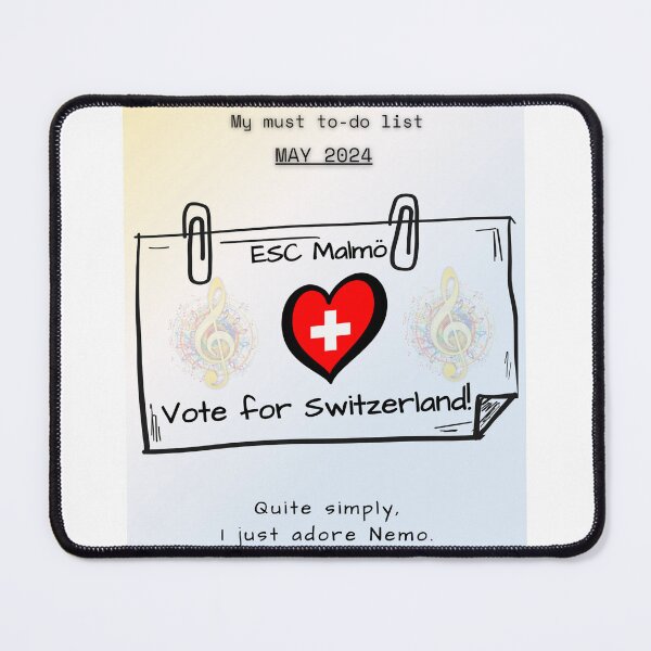 Item preview, EUROVISION SONG CONTEST 2024, VOTE FOR SWITZERLAND designed and sold by CreativeBizarre.