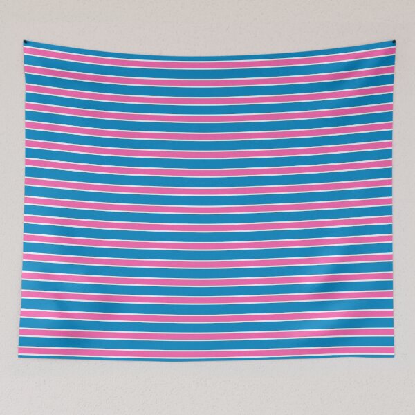 Item preview, Soft & Sleek: Breton Stripe Obsession with Pink and Light Blue designed and sold by IraNiva.