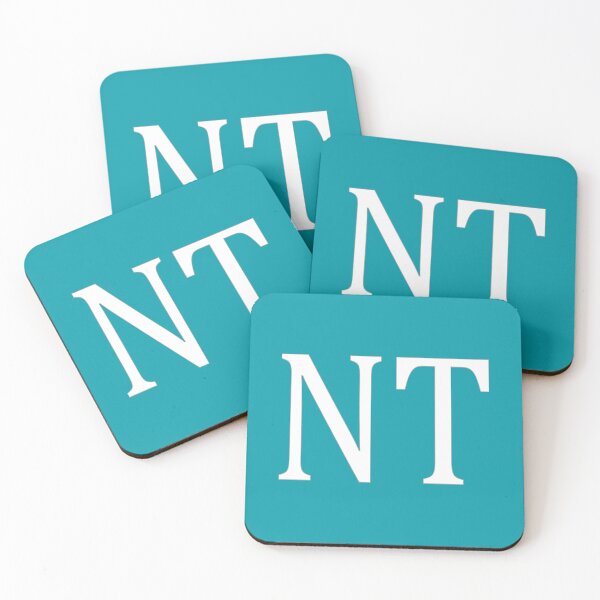 Item preview, NT Initials Monogram Elegant White Letters designed and sold by Jeallan Designs.