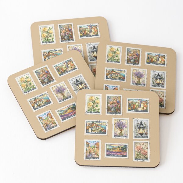 Item preview, Stamps designed and sold by CatCoconut-Art.