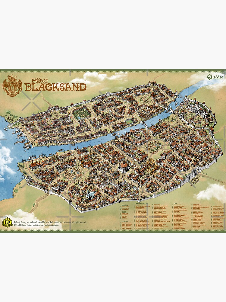 Thumbnail 2 of 2, Art Board Print, Port Blacksand: City of Thieves designed and sold by qpiii.