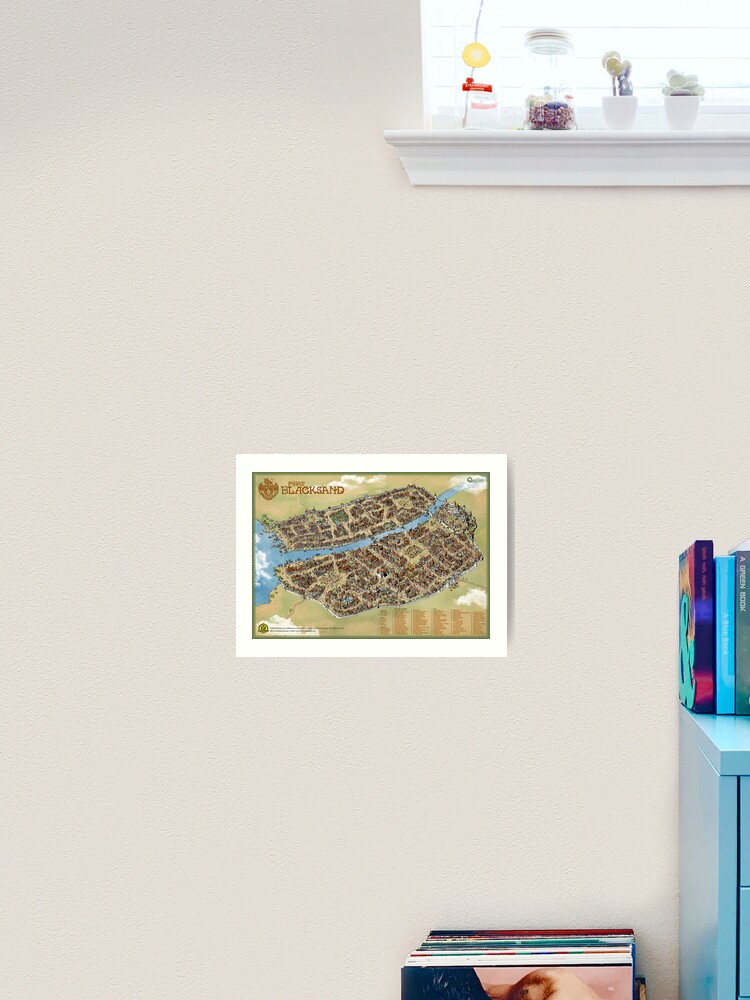 Thumbnail 2 of 3, Art Print, Port Blacksand: City of Thieves designed and sold by qpiii.