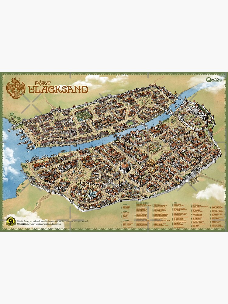 Thumbnail 2 of 2, Postcard, Port Blacksand: City of Thieves designed and sold by qpiii.