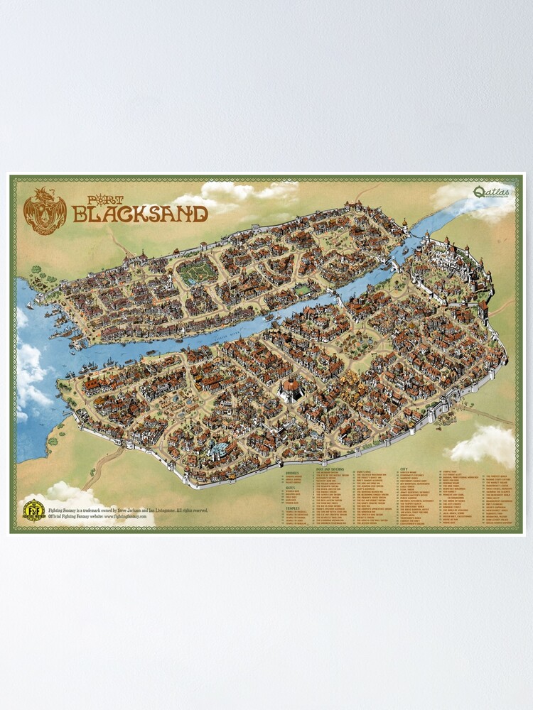 Thumbnail 1 of 3, Poster, Port Blacksand: City of Thieves designed and sold by qpiii.
