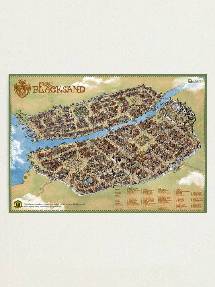 Thumbnail 1 of 3, Photographic Print, Port Blacksand: City of Thieves designed and sold by qpiii.