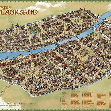 Artwork thumbnail, Port Blacksand: City of Thieves by QatlasMap Shop