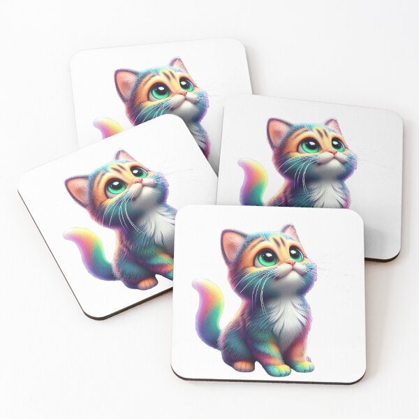 Item preview, Colorful Rainbow Cat Graphic T-Shirt designed and sold by ROYAL-STAR.