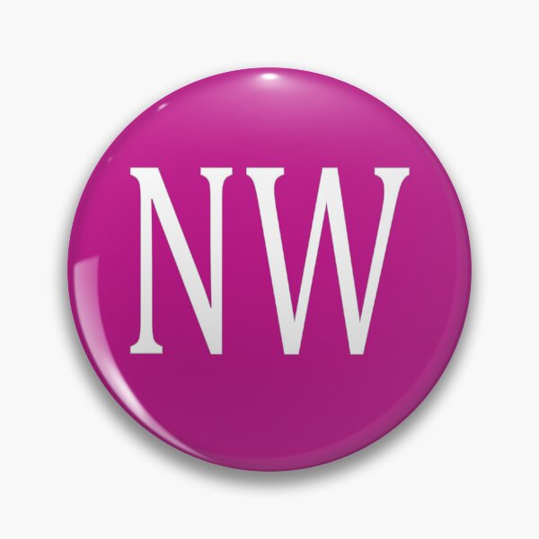 Artikelvorschau, NW-Initialen-Monogramm-elegante weiße Buchstaben entworfen und verkauft von Jeallan Designs.