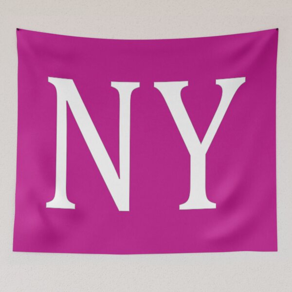 Aperçu de l'œuvre NY Initiales Monogramme Lettres blanches élégantes créée et vendue par Jeallan Designs.