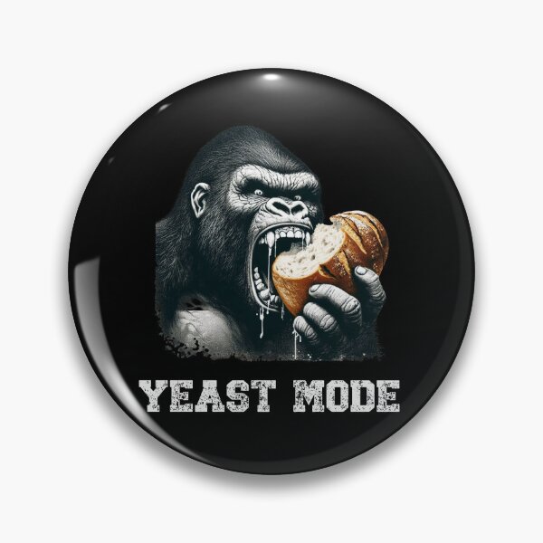 Item preview, Sourdough Yeast Mode Gorilla designed and sold by HeadTurningArt.