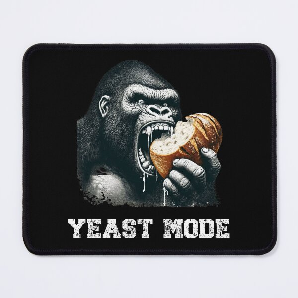Item preview, Sourdough Yeast Mode Gorilla designed and sold by HeadTurningArt.