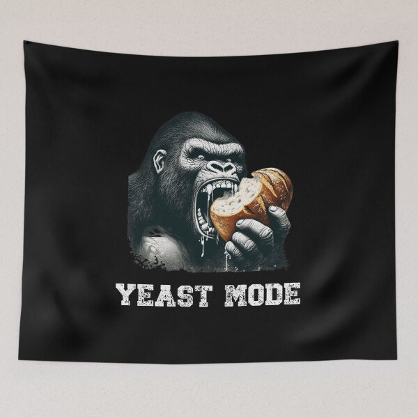 Item preview, Sourdough Yeast Mode Gorilla designed and sold by HeadTurningArt.
