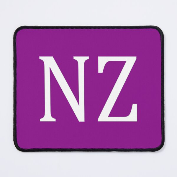 Item preview, NZ Initials Monogram Elegant White Letters designed and sold by Jeallan Designs.
