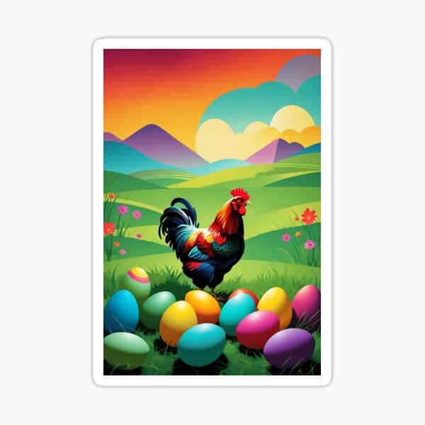 Item preview, Nature's Paintbrush: The Eggs of the Easter Egger Chicken designed and sold by ShopieHome.