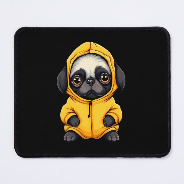 Item preview, Yellow Snuggle Pug designed and sold by ghastlygraphix.