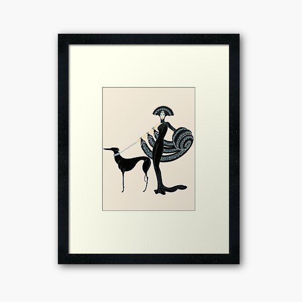 Aperçu de l'œuvre Erté - À la Suite Théâtre, Symphonie en noir créée et vendue par elektronen.