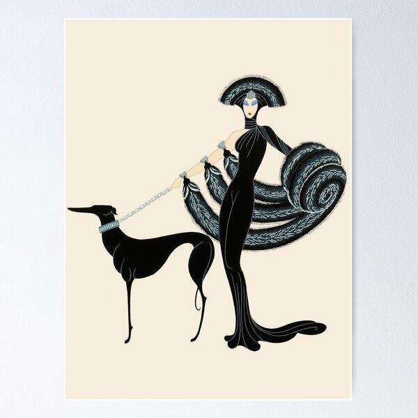 Item preview, Erté - At the Theatre Suite, Symphony in Black designed and sold by elektronen.