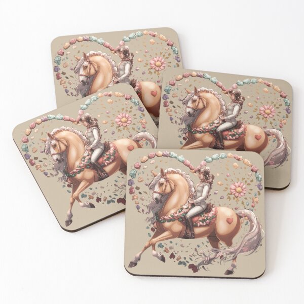 Item preview, Just a girl who loves horses Equestrian Blossoms Floral Horse Lover Art designed and sold by xodom953.