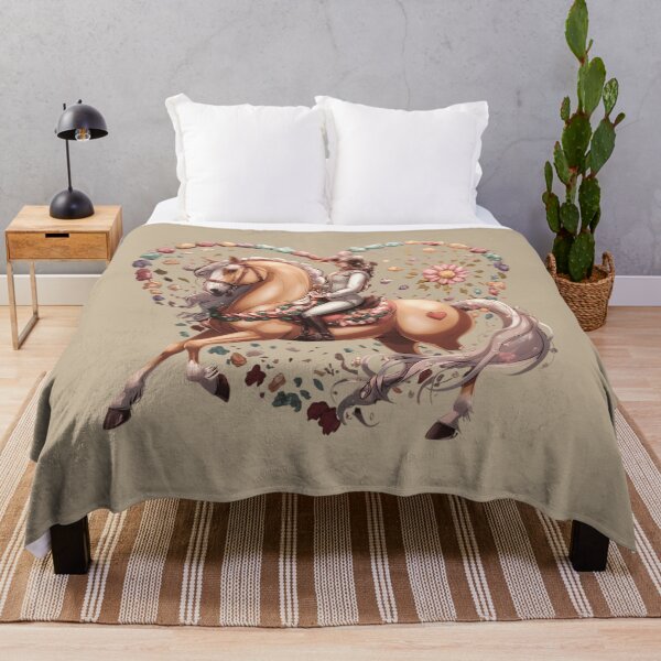 Item preview, Just a girl who loves horses Equestrian Blossoms Floral Horse Lover Art designed and sold by xodom953.