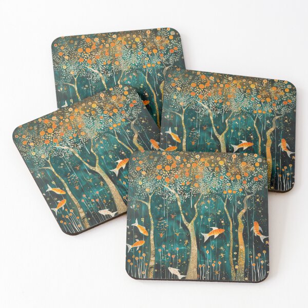 Item preview, A fish swimming in a forest of trees (E 2/10) designed and sold by uone.