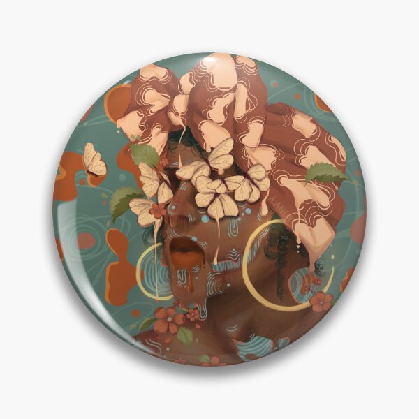 Item preview, Black Girl In Head Scarf designed and sold by Ajani-arts.