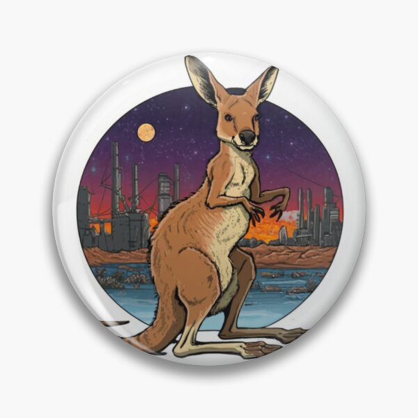 Item preview, The solarpunk Kangaroo sticker designed and sold by spoo-art.