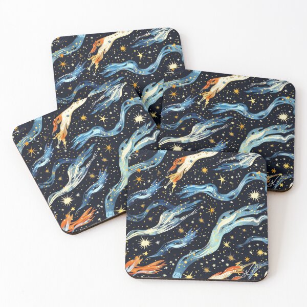 Item preview, Starry Night Sky with Shooting Stars Pattern designed and sold by ImagineCorner.