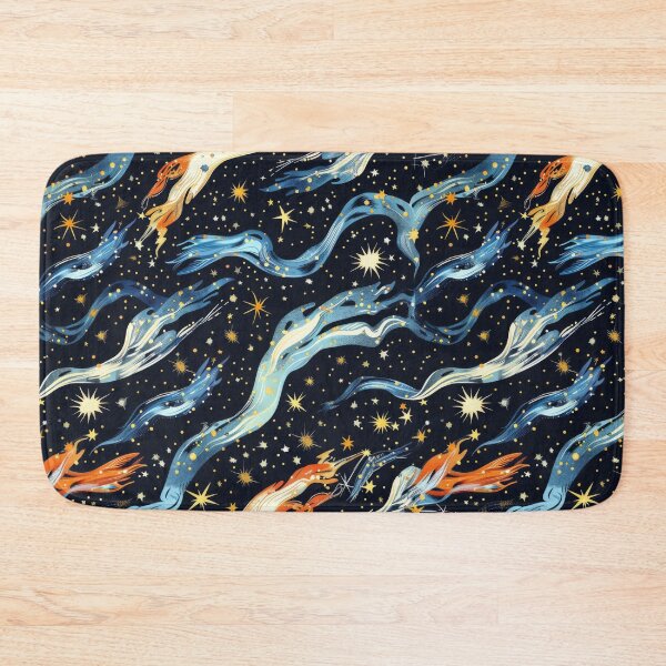 Item preview, Starry Night Sky with Shooting Stars Pattern designed and sold by ImagineCorner.