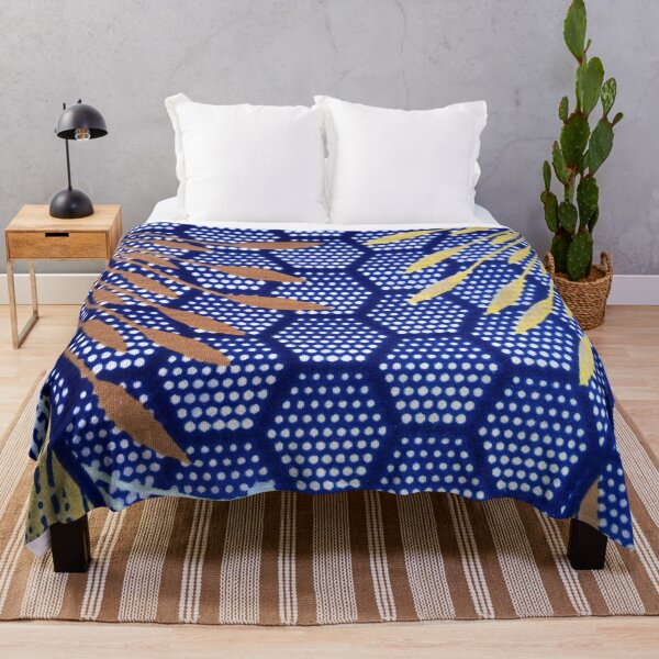 Item preview, Abstract metalic feathers, hexagonal background designed and sold by textileprint.