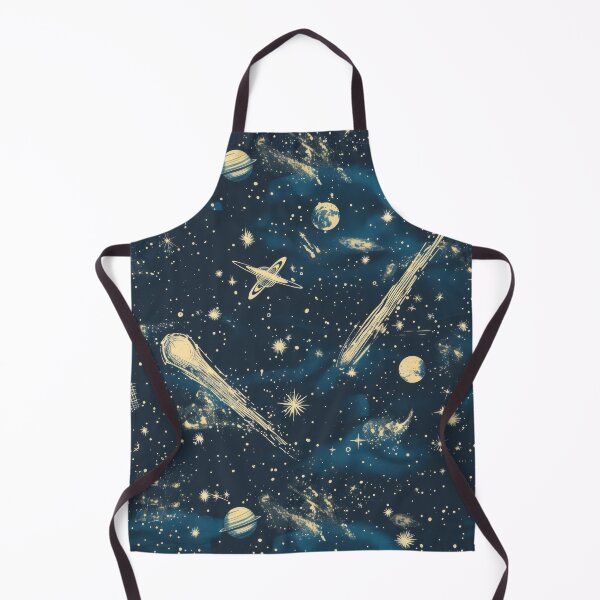 Item preview, Vintage Space Pattern with Celestial Bodies designed and sold by ImagineCorner.
