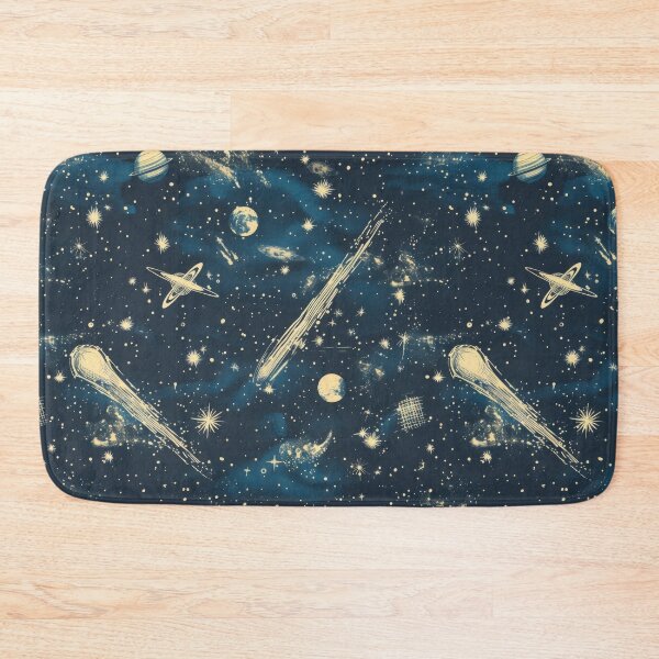 Item preview, Vintage Space Pattern with Celestial Bodies designed and sold by ImagineCorner.